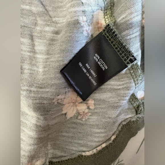 Torrid size 2X cotton modal slub b-neck smocked top short sleeve - Picture 7 of 8